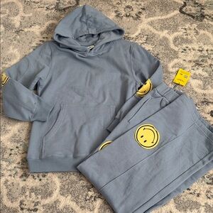 Samii Ryan Smiley Oversized Hoodie and Sweatpants Set